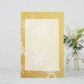 Snowflakes, voor witte kerst briefpapier (Staand voorkant)