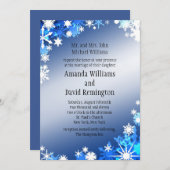 Snowflakes Weddenschap Kaart (Voorkant / Achterkant)