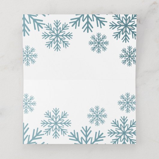 Snowflakes Wedding (Binnenkant ongevouwen)