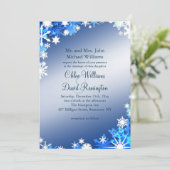 Snowflakes Wedding 2 Kaart (Staand voorkant)