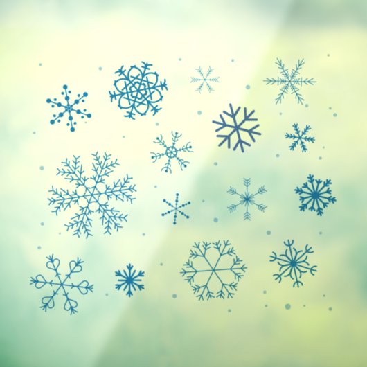Snowflakes Window Cling Raamsticker (Vel 3)
