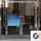 Snowflakes Window Cling Raamsticker (Kantoordeur)