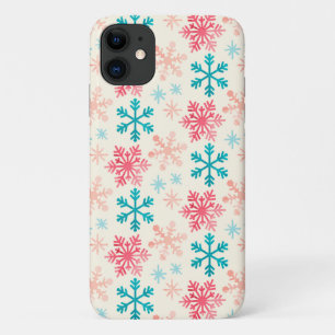 Snowflakes Winter Pattern iPhone 11 Hoesje