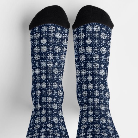 Snowflakes Winter Pattern Sokken (Top)
