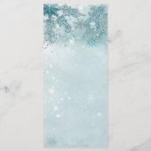 Snowflakes Winter Wonderland Holiday Sparkt Menu (Dos)