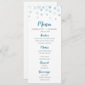 Snowflakes Wintermenu Menu (Voorkant / Achterkant)