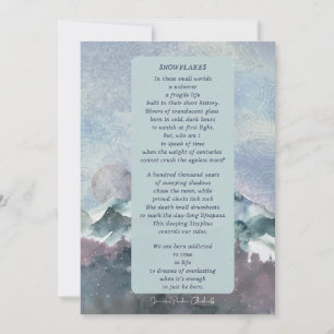 Snowflakes winterontwerp bedankt je kaart