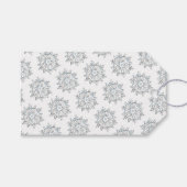 Snowflakes, wintersneeuwstorm cadeaulabel (Voorkant (Horizontaal))