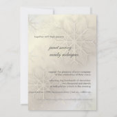 Snowflakes, winterweddenschappen kaart (Achterkant)