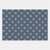 Snowflakes Wrapper Papier Plat Set de 3 (Devant)