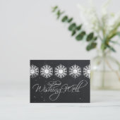 snowflics chalkboard hiver souhaitant bien cartes (Debout devant)