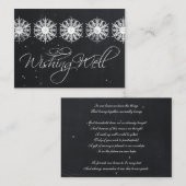 snowflics chalkboard hiver souhaitant bien cartes (Devant / Derrière)