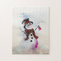 Snowgal met bling portemonnee puzzel