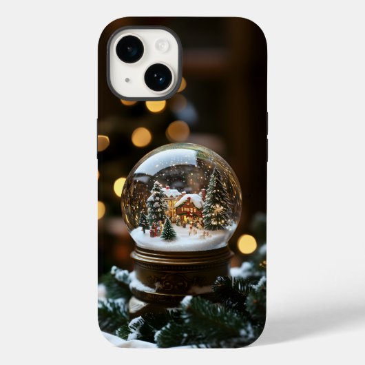 Snowglobe coque iphone - Parfait pour Noël ! (Verso)