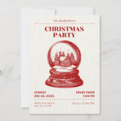 Snowglobe Kerstmis Kaart (Voorkant)