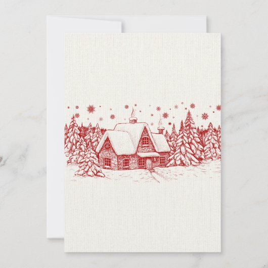 Snowglobe Kerstmis Kaart (Achterkant)