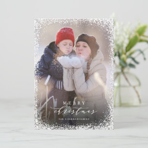 Snowin Joyeux Portrait de Noël Carte de vacances