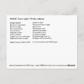 SNOWLIGHT BRIEFKAART (Achterkant)