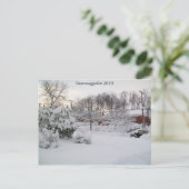 Snowmaggedon 2010 briefkaart (Staand voorkant)