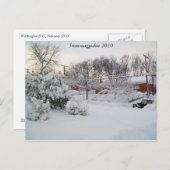 Snowmaggedon 2010 briefkaart (Voorkant / Achterkant)