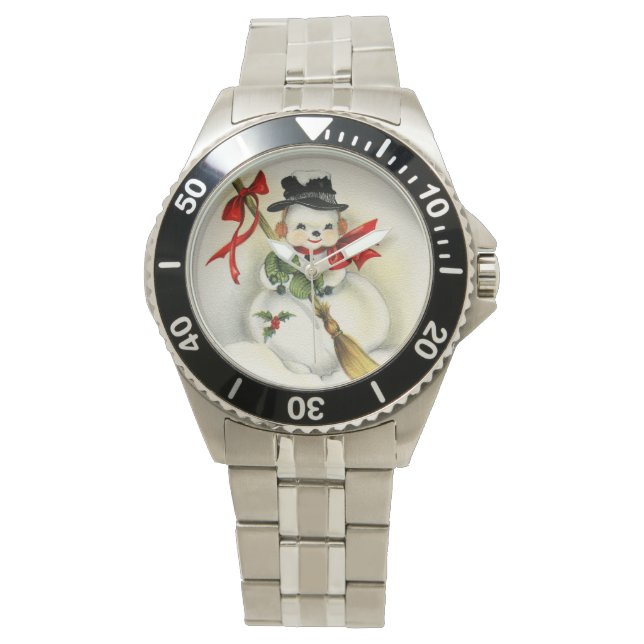 Snowman 001 horloge (Voorkant)