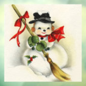 Snowman 001 raamsticker (Vel 3)