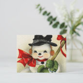 Snowman 004 briefkaart (Staand voorkant)
