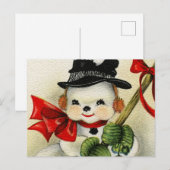 Snowman 004 briefkaart (Voorkant / Achterkant)