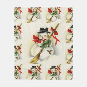 Snowman 009 fleece deken