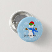 Snowman #1 Button (Voorkant /achterkant)