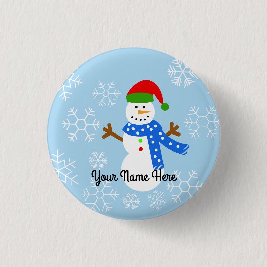 Snowman #1 Button (Voorkant)