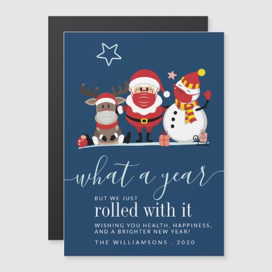 Snowman 2020-kerstscript voor de kerstman (Voorkant / Achterkant)