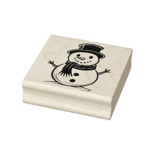 Snowman 2 rubberen stempel