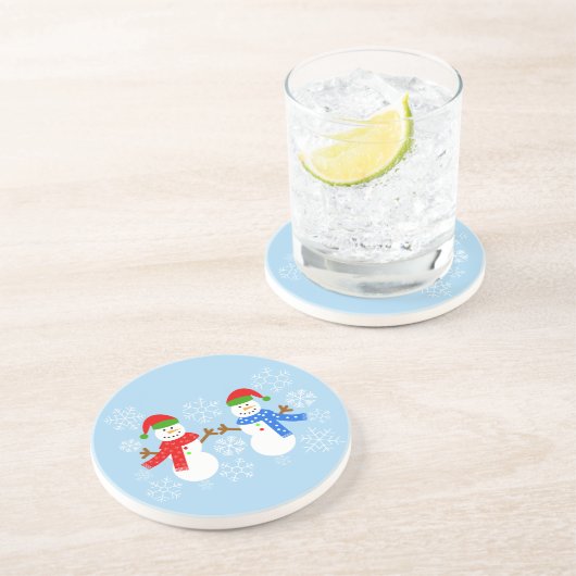 Snowman #3 Dessous de verre (Côté)
