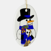 Snowman #7 keramisch ornament (Rechts)