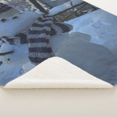 Snowman à ma table couverture Sherpa (3/4)