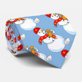 Snowman Accountant Stropdas (Opgerold)