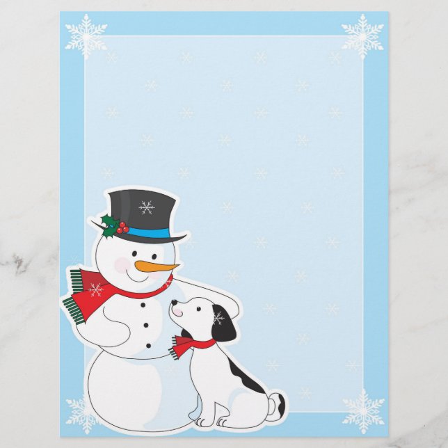 Snowman Achtergrond (Voorkant)