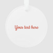 Snowman Acrylic, met kerstcadeautjes Ornament (achterkant)