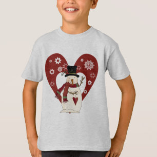 Snowman aime les T-shirts et cadeaux de neige