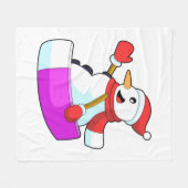 Snowman als Snowboarder met Sonowboard.PNG Fleece Deken (Voorkant (Horizontaal))