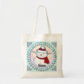 Snowman Angel canvas tassen (Voorkant)