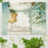 Snowman Angel Cherub Four Leaf Clover Theedoek (Gevouwen)