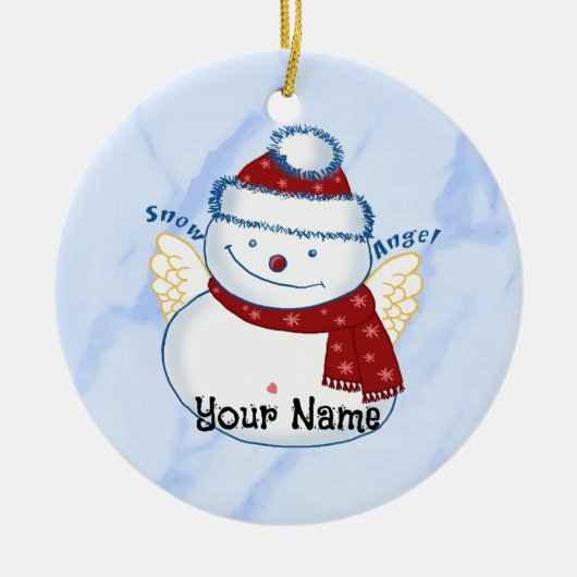 Snowman Angel ornamenten (Voorkant)