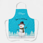 Snowman Apron Schort (Voorkant)