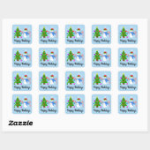 Snowman & Arbre de Noël #2 Stickers (Feuille)