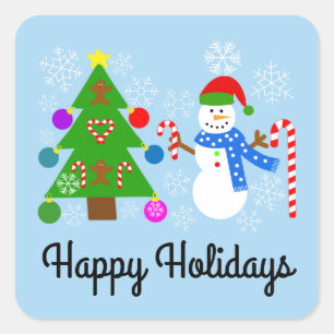 Snowman & Arbre de Noël #2 Stickers