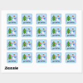 Snowman & Arbre de Noël #2 Stickers (Feuille)