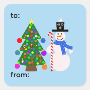 Snowman & Arbre de Noël #3-3 Stickers