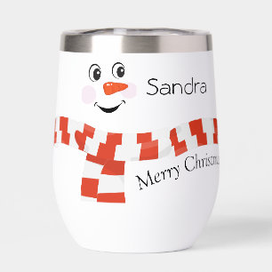 Snowman au visage heureux